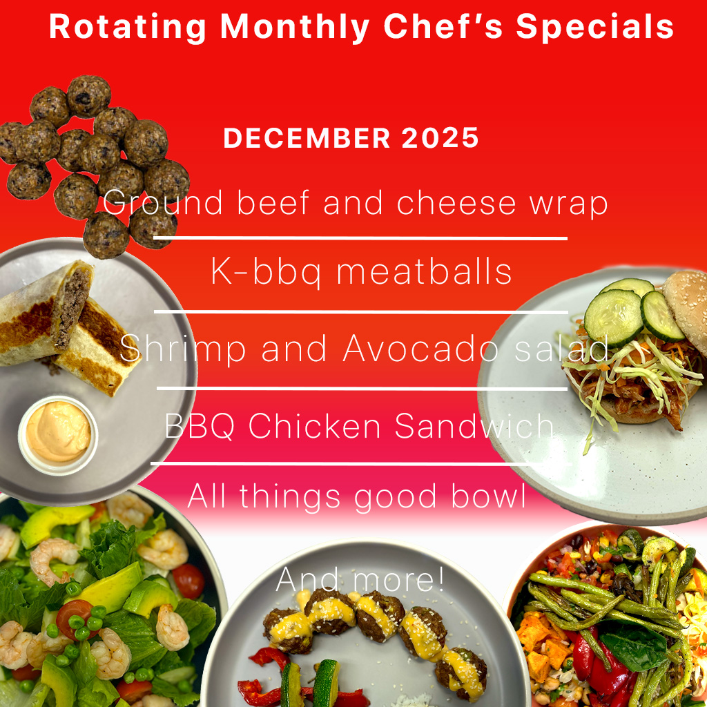  Monthly Chef`s Specials